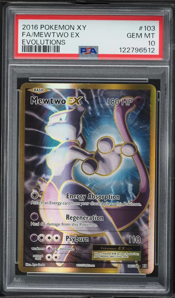 Mewtwo EX, XY Evolutions, PSA 10