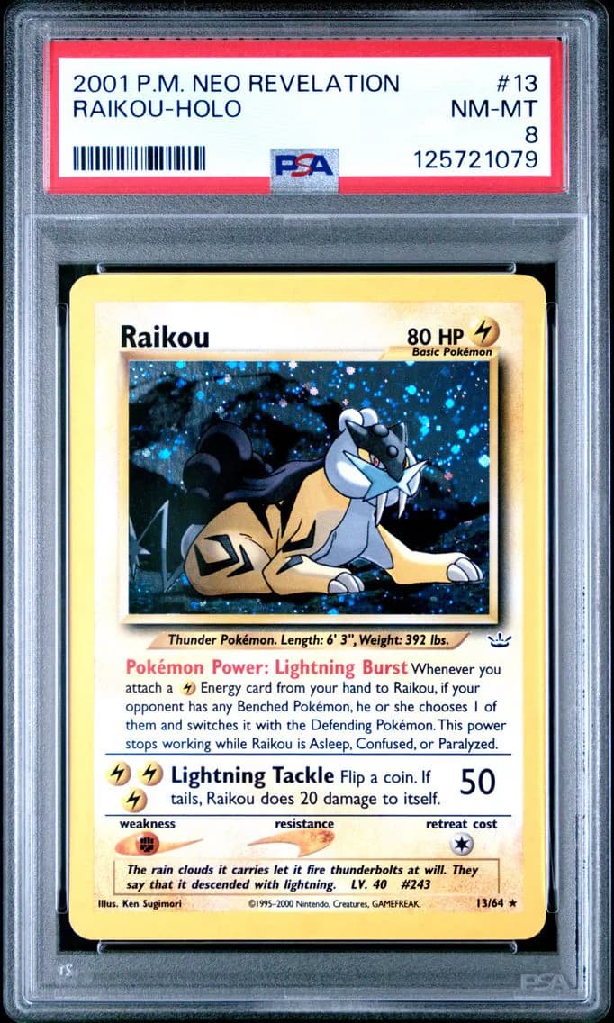 Raikou-Holo, Neo Revelation, PSA 8