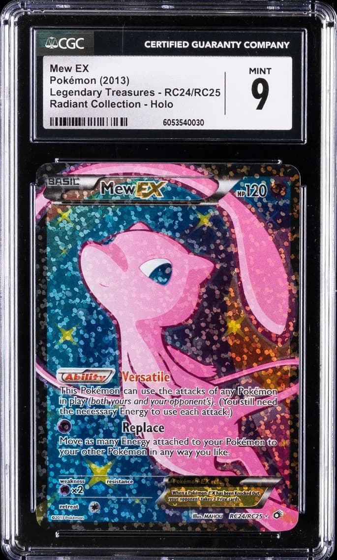 Mew EX, Legendary Treasures, CGC 9
