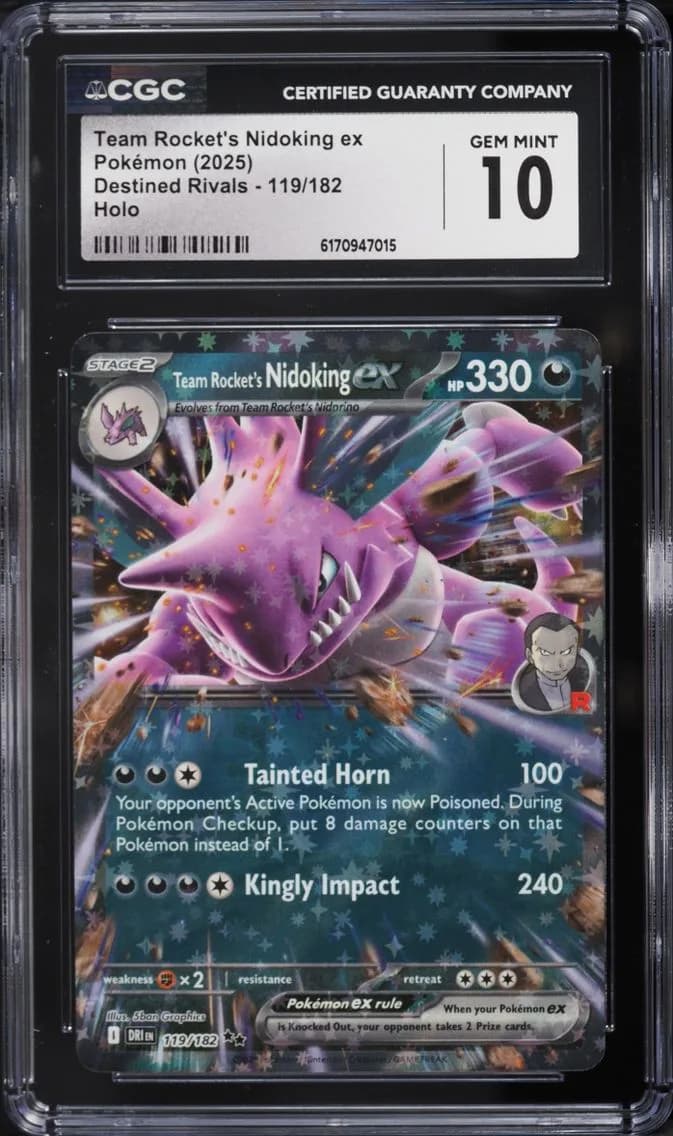 Nidoking Ex, Destined Rivals, CGC 10