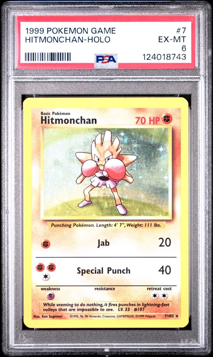 Hitmonchan-Holo, Game, PSA 6