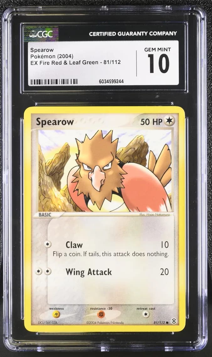 Spearow, EX Fire Red & Leaf Green, CGC 10