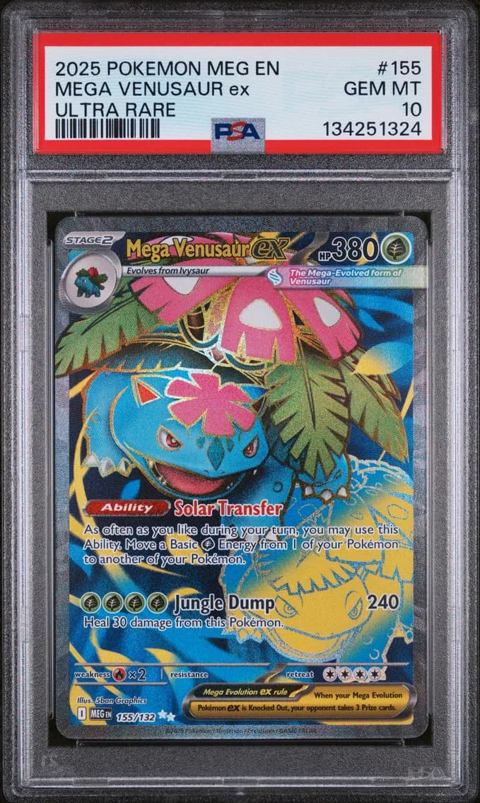 Mega Venusaur EX, Mega Evolution, PSA 10