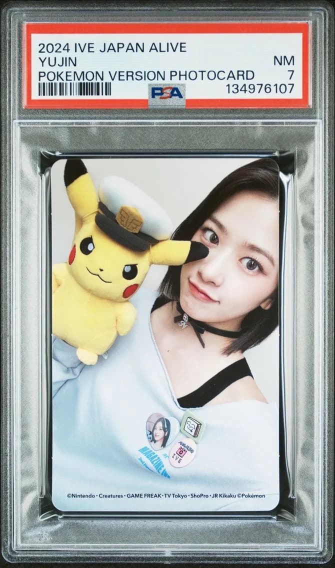 Yujin, Ive Japan 2nd EP Alive Pokemon Version Photocards, PSA 7