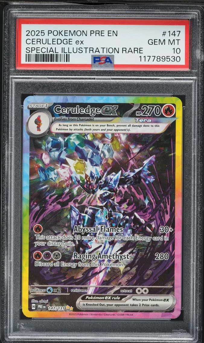 Ceruledge EX, Prismatic Evolutions, PSA 10