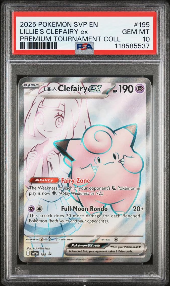 Lillie's Clefairy EX, SV Black Star Promo, PSA 10