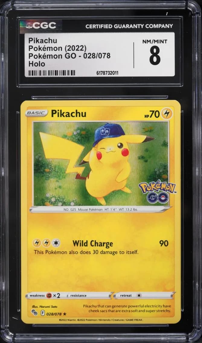 Pikachu, Pokémon GO, CGC 8