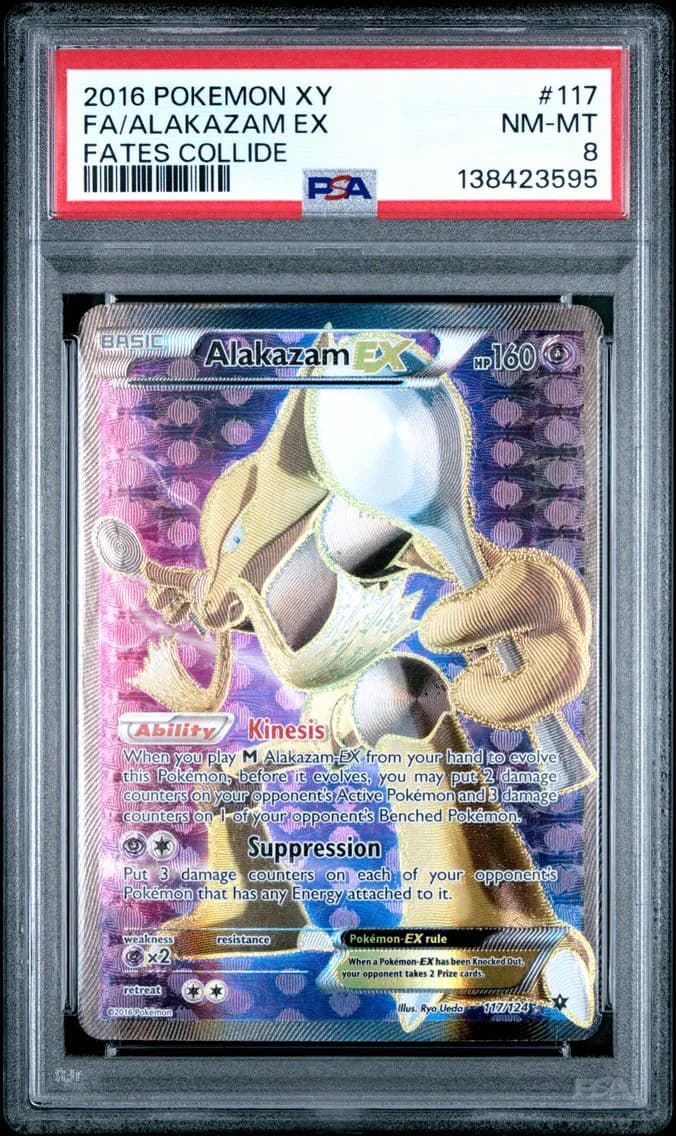 Alakazam EX, XY Fates Collide, PSA 8