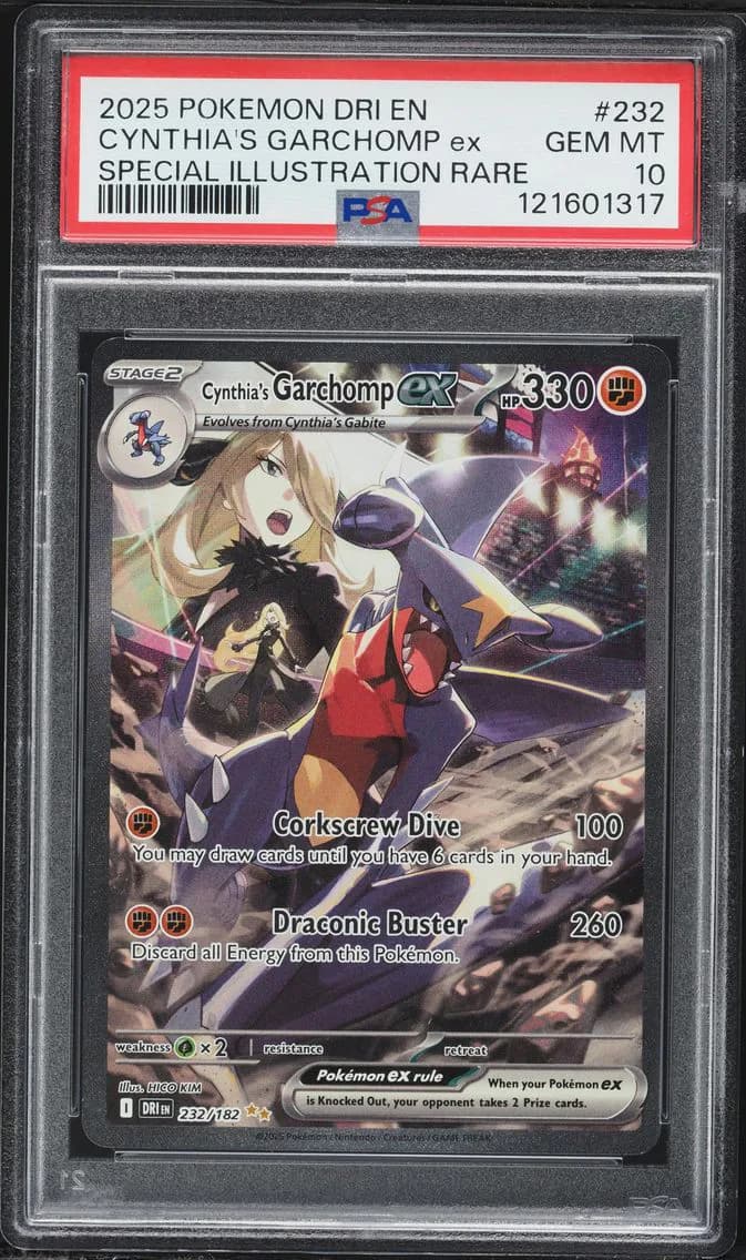 Cynthia's Garchomp EX, Destined Rivals, PSA 10