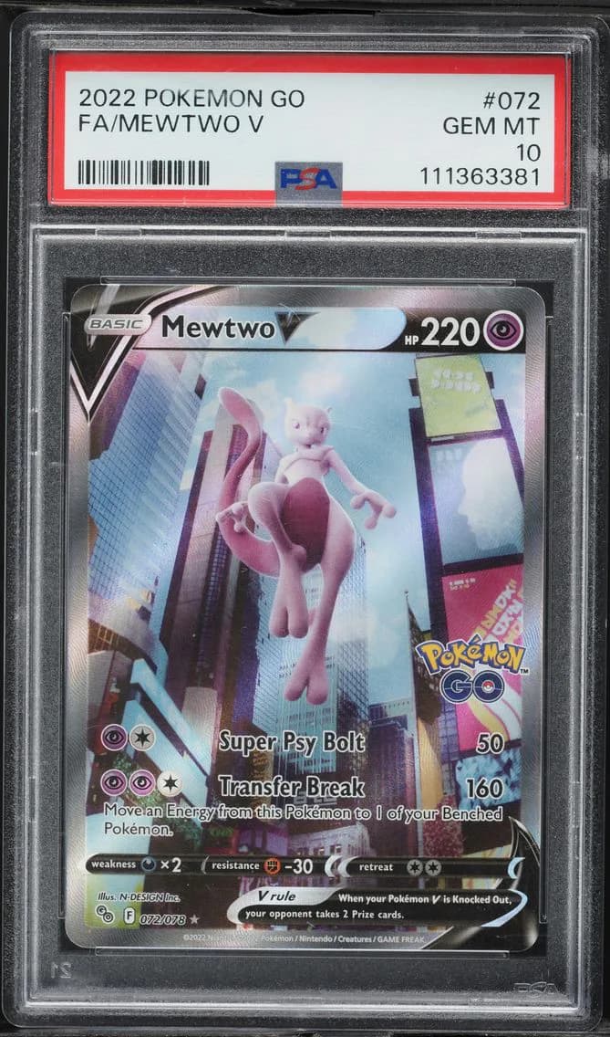 Mewtwo V, Go, PSA 10