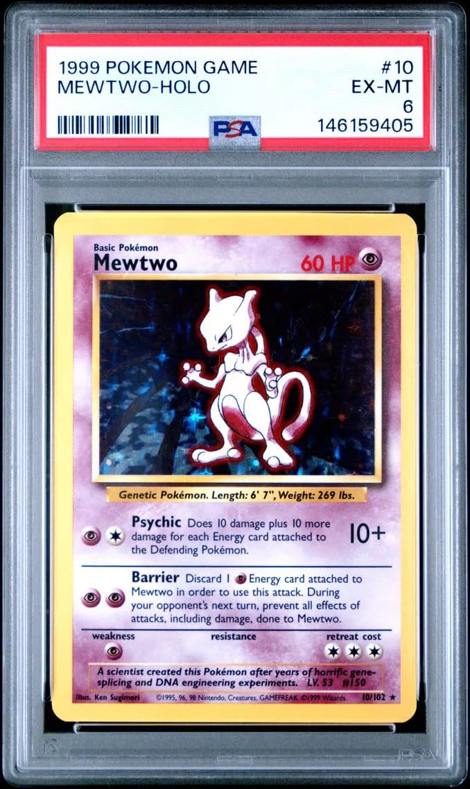 Mewtwo-Holo, Game, PSA 6