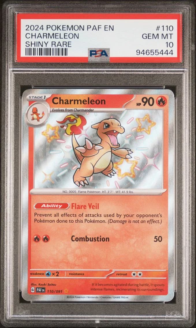 Charmeleon, Paldean Fates, PSA 10