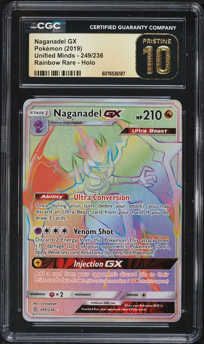Naganadel GX, Unified Minds, CGC 10