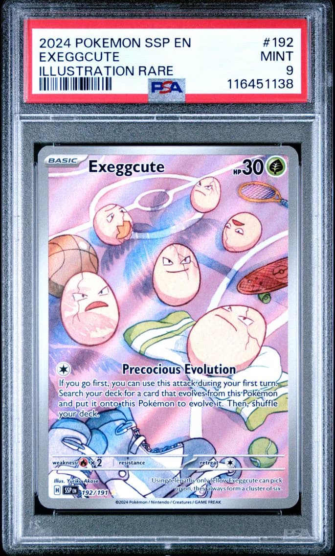 Exeggcute, Surging Sparks, PSA 9