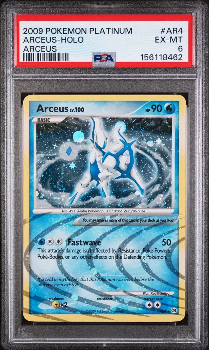 Arceus-Holo, Platinum Arceus, PSA 6