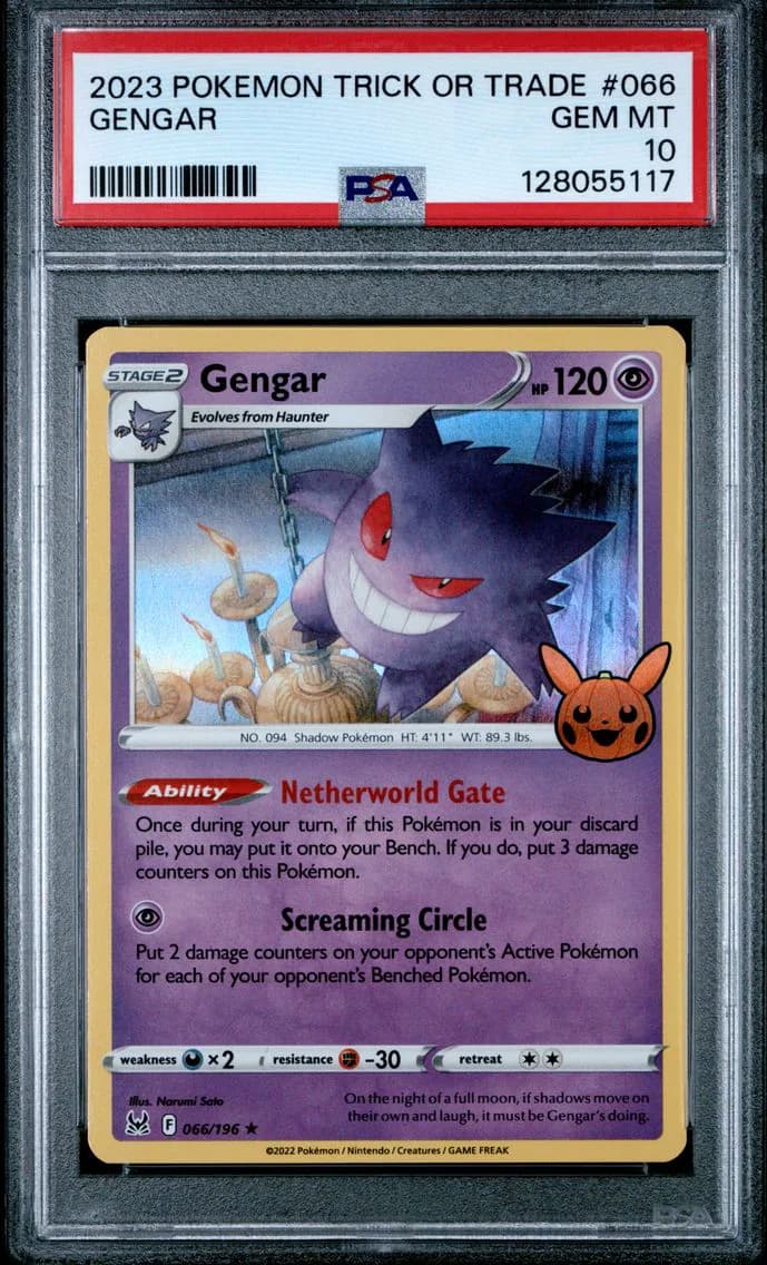 Gengar, Trick or Trade, PSA 10