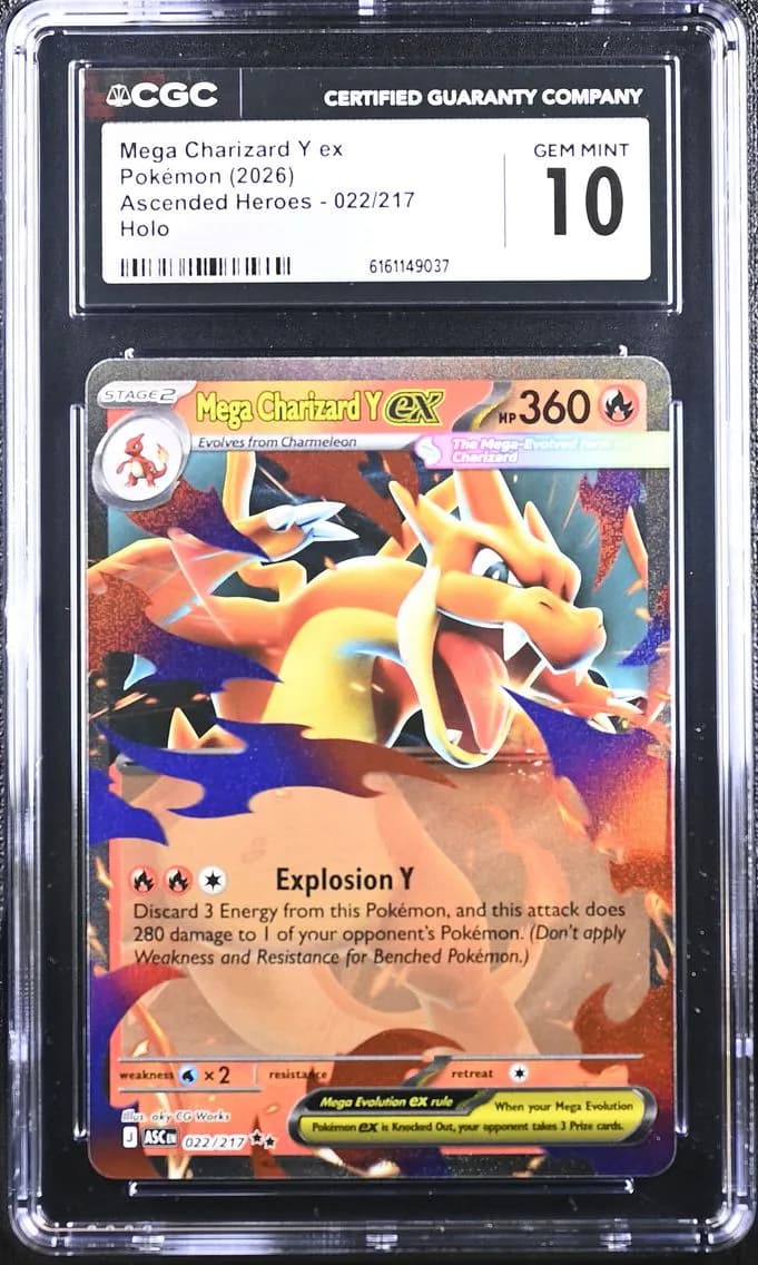Mega Charizard Y ex, Ascended Heroes, CGC 10