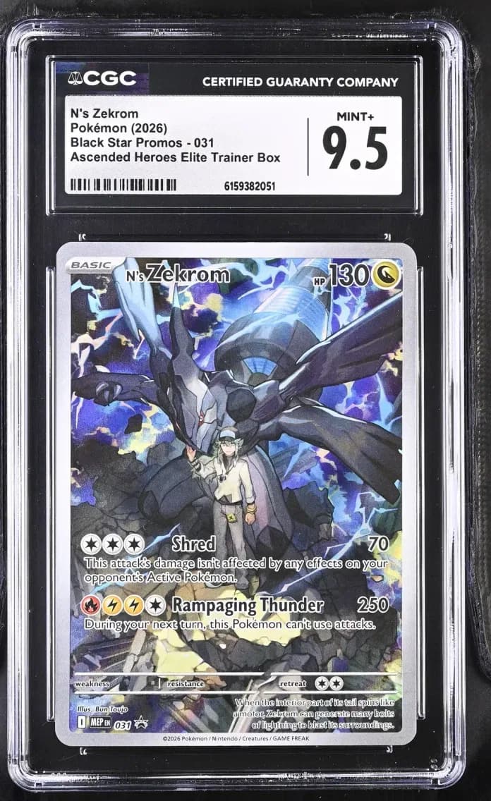 N's Zekrom, Black Star Promos - Mega Evolution MEP EN, CGC 9.5