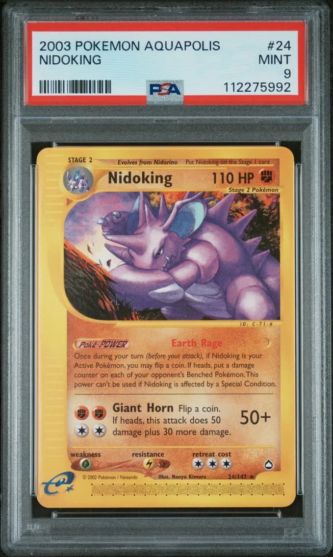 Nidoking, Aquapolis, PSA 9