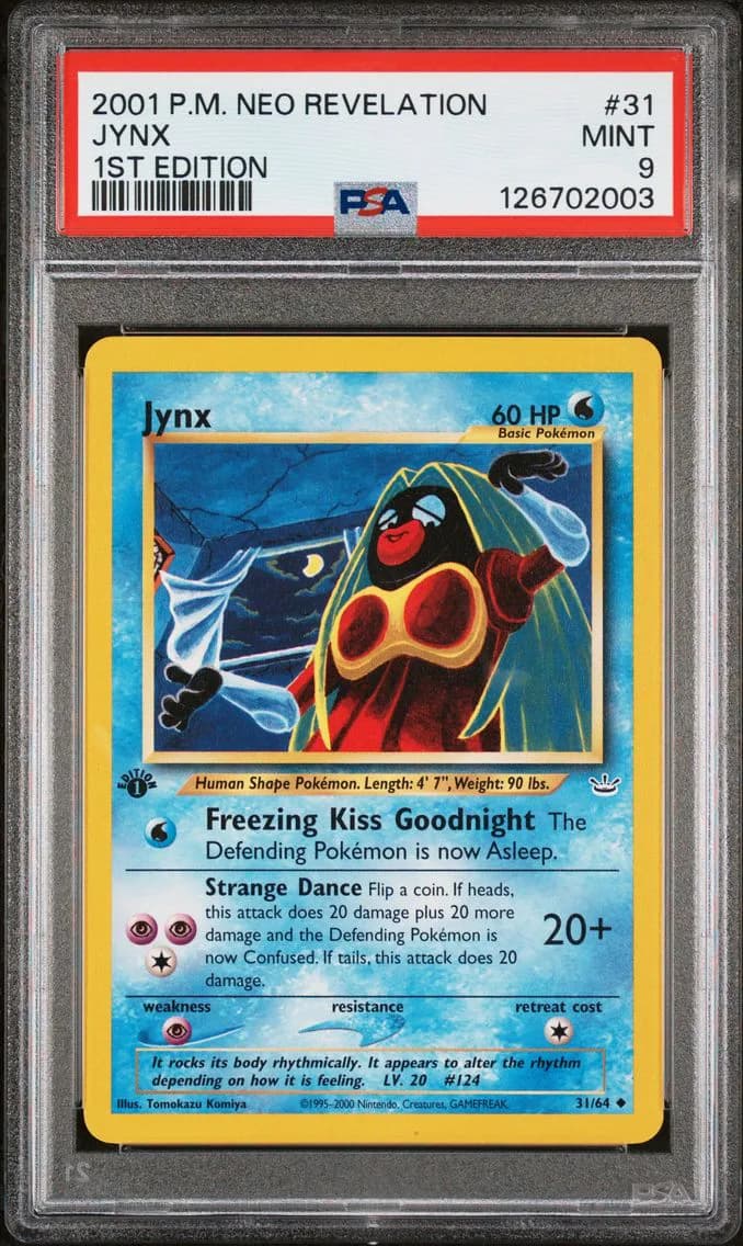 Jynx 1st Edition, Neo Revelation, PSA 9