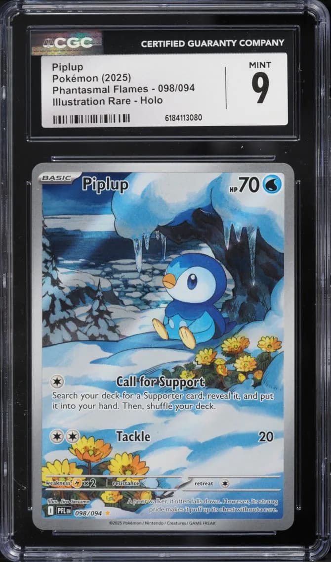 Piplup, Phantasmal Flames, CGC 9