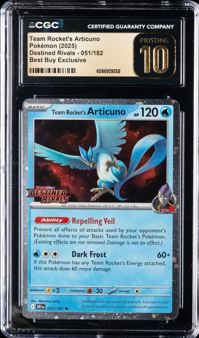 Team Rocket's Articuno, Destined Rivals, CGC 10