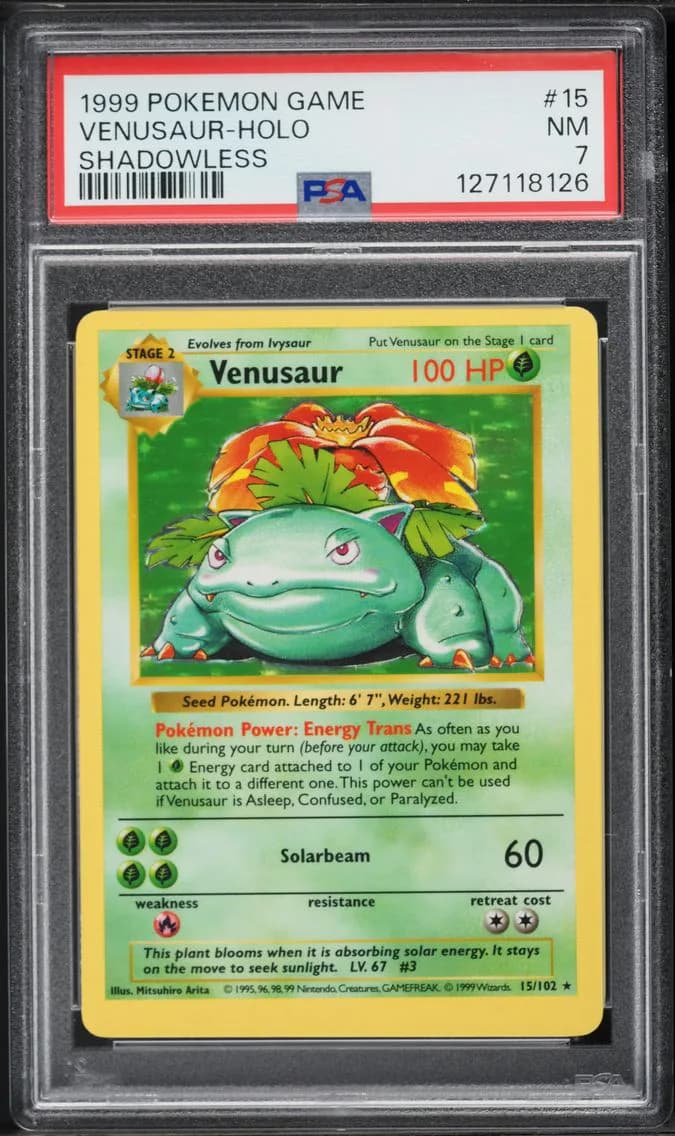 Venusaur-Holo, Game, PSA 7