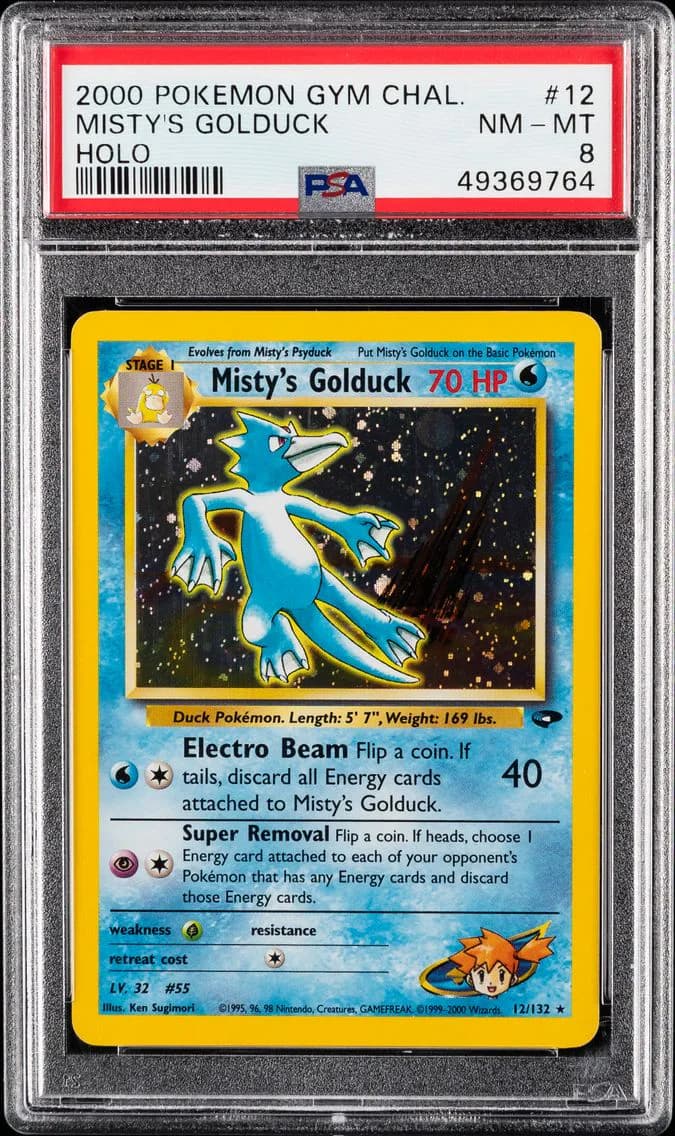Misty's Golduck, Gym Challenge, PSA 8