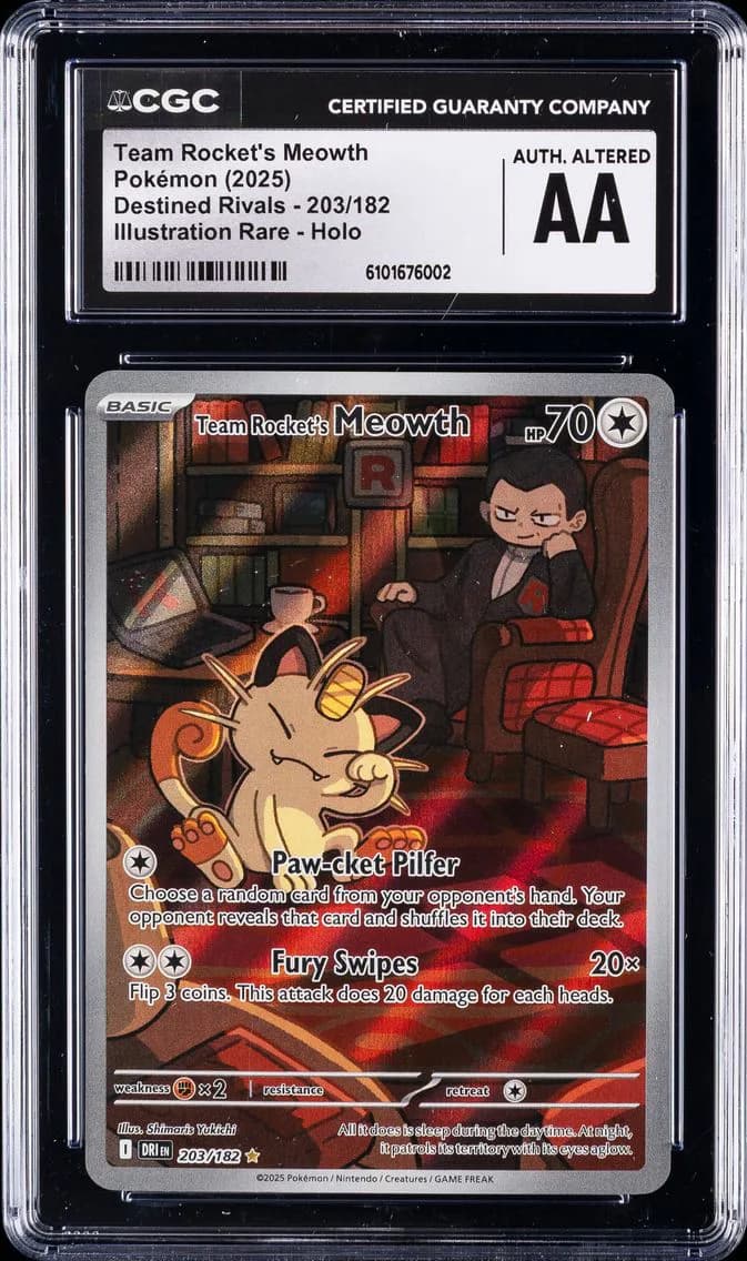Team Rocket's Meowth, Destined Rivals, CGC 0