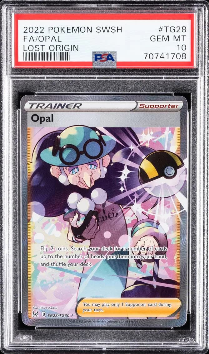 Opal, Sword & Shield Lost Origin, PSA 10