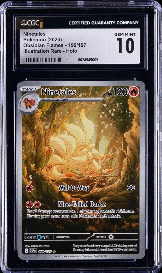 Ninetales, Obsidian Flames, CGC 10