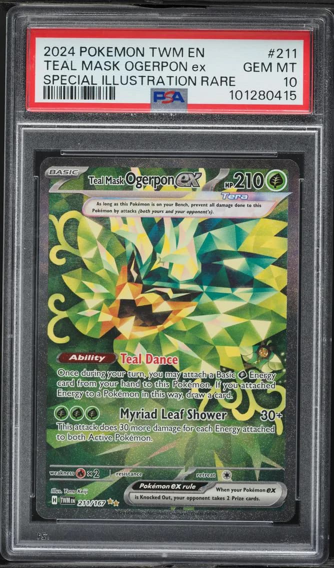 Teal Mask Ogerpon EX, Twilight Masquerade, PSA 10