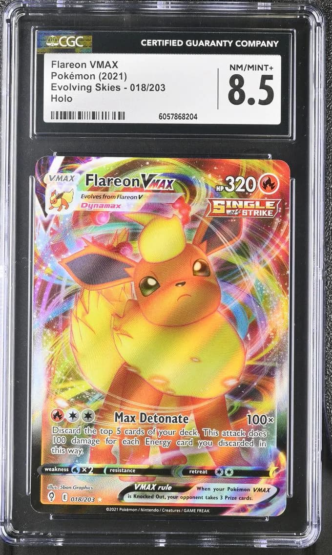 Flareon VMAX, Evolving Skies, CGC 8.5