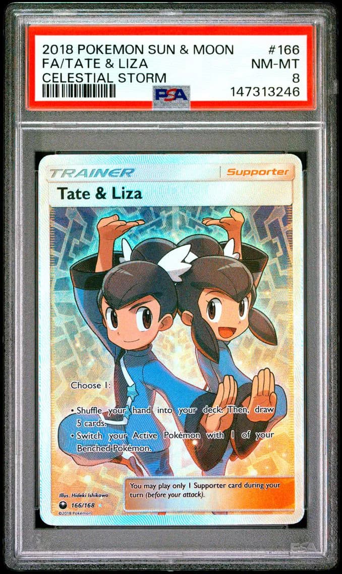 Tate & Liza, Sun & Moon Celestial Storm, PSA 8
