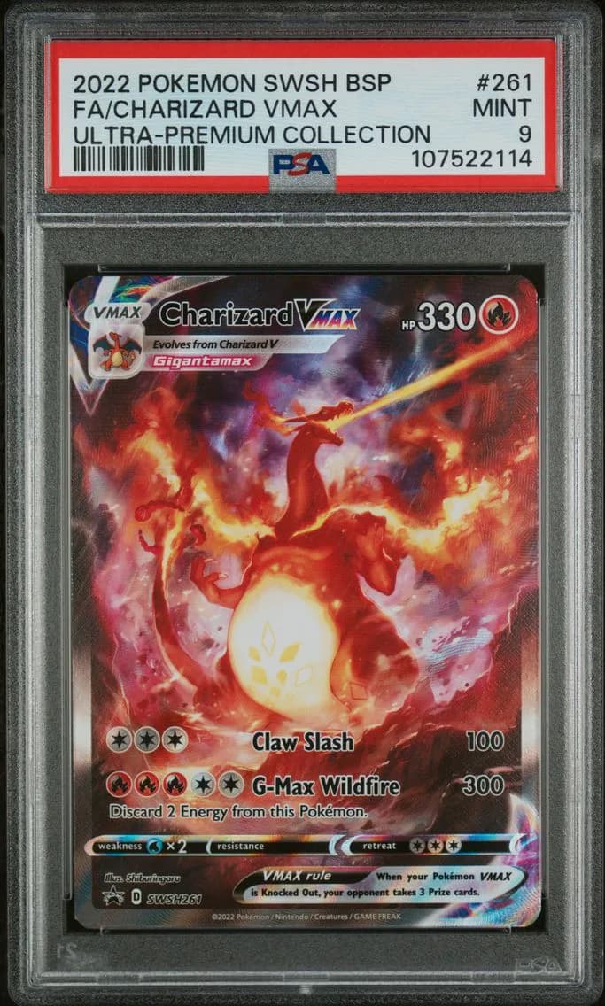 Charizard VMAX, Swsh Black Star Promo, PSA 9