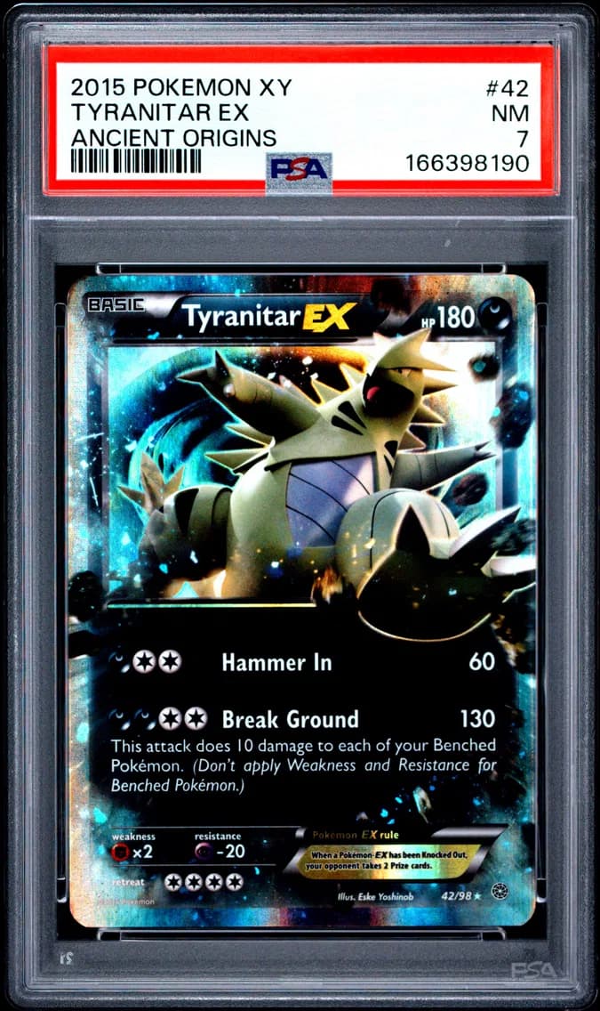 Tyranitar EX, XY Ancient Origins, PSA 7