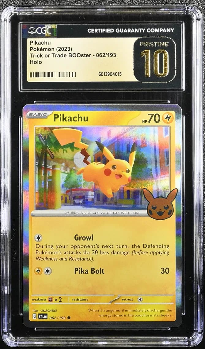 Pikachu, Trick or Trade BOOster (2023), CGC 10