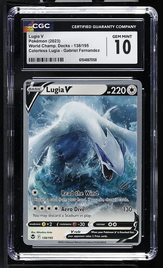 Lugia V, World Championship Decks, CGC 10