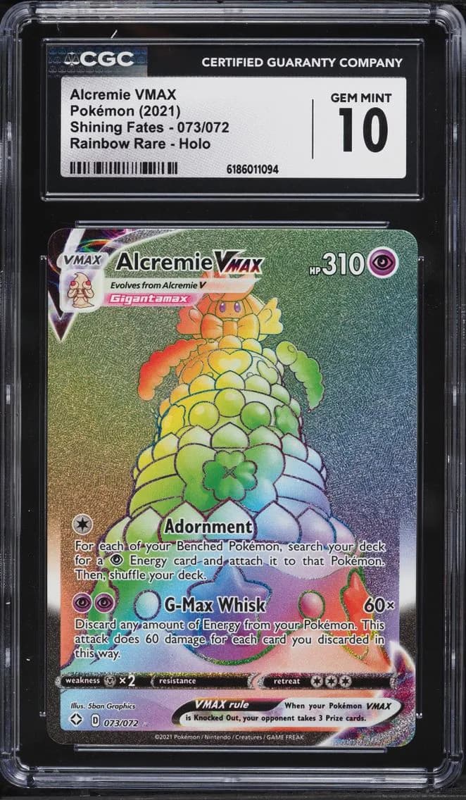 Alcremie VMAX, Shining Fates, CGC 10