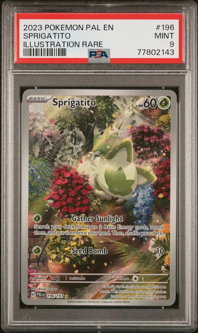 Sprigatito, Paldea Evolved, PSA 9