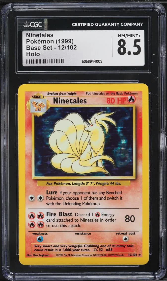 Ninetales-Holo, Base Set - Unlimited, CGC 8.5