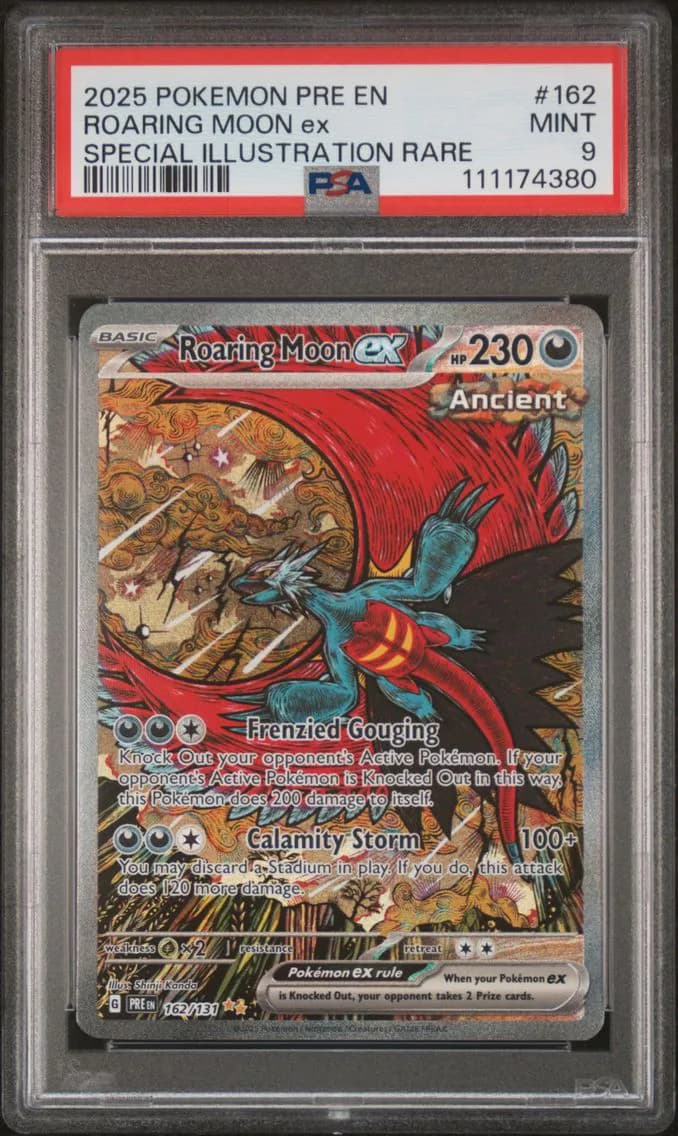 Roaring Moon EX, Prismatic Evolutions, PSA 9
