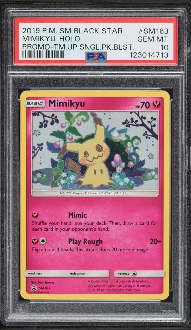 Mimikyu-Holo, SM Black Star Promo, PSA 10