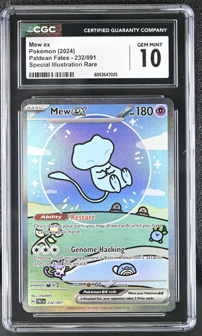 Mew ex, Paldean Fates, CGC 10