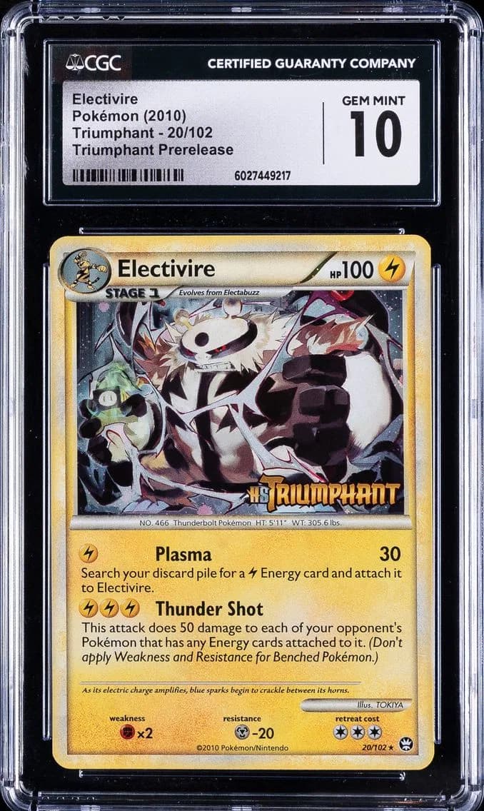 Electivire, Triumphant, CGC 10