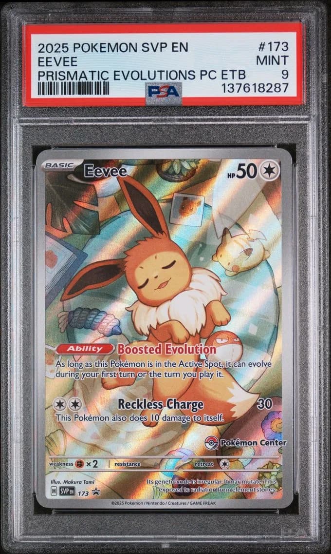 Eevee, SV Black Star Promo, PSA 9