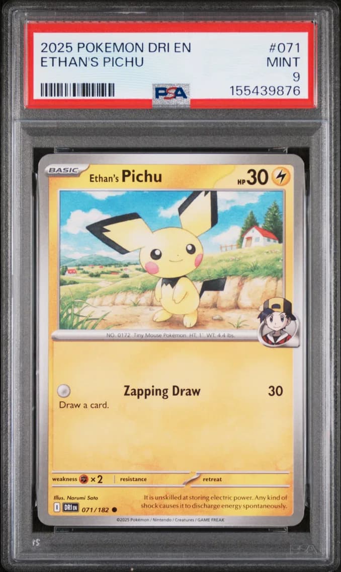Ethan's Pichu, Destined Rivals, PSA 9