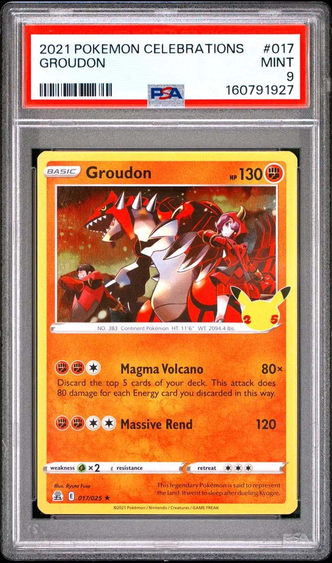 Groudon, Celebrations, PSA 9