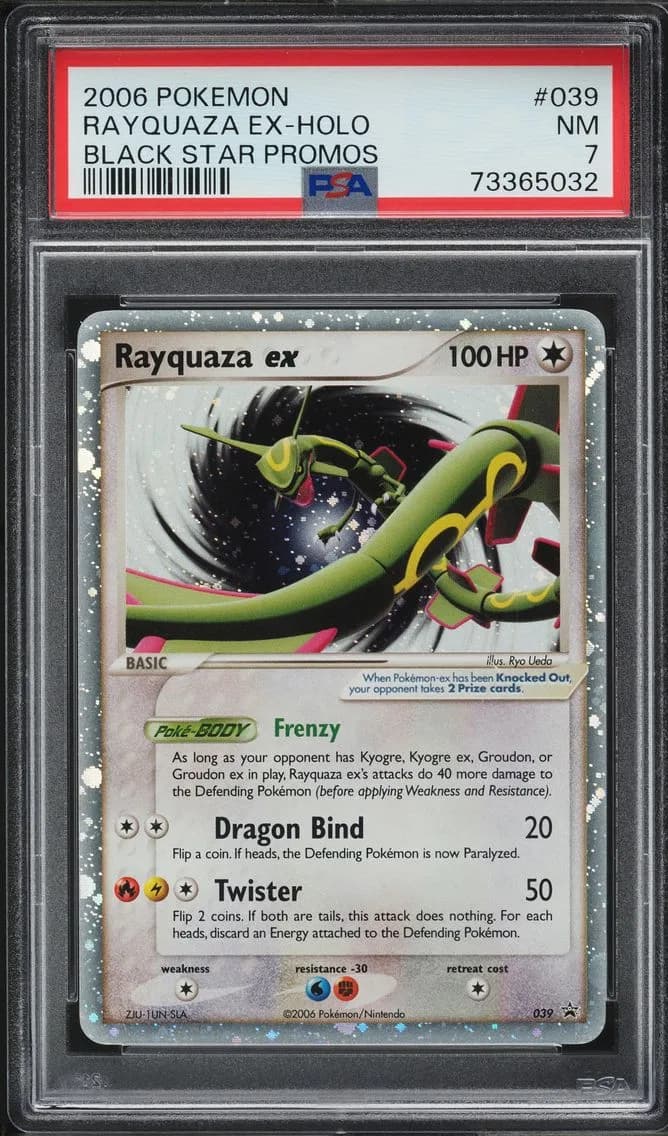 Black Star Promo Holo Rayquaza EX, Black Star Promos, PSA 7
