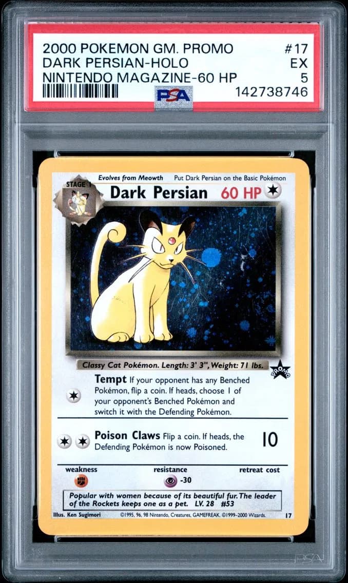 Dark Persian-Holo, Game Promo, PSA 5